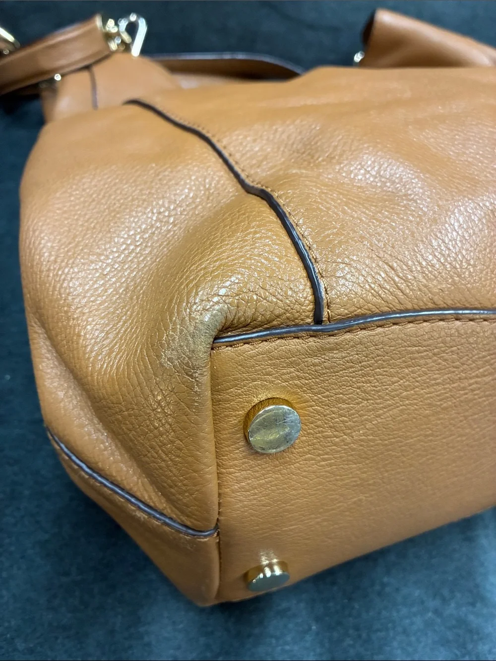Michael Kors Caramel Leather Shoulder Bag